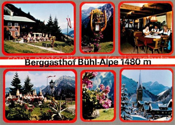 Mittelberg Kleinwalsertal Berggasthof Bühl Alpe Winterlandschaft