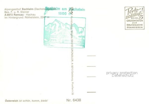 Ramsau Dachstein Steiermark Alpengasthof Bachlalm Röthelstein – Bild 2