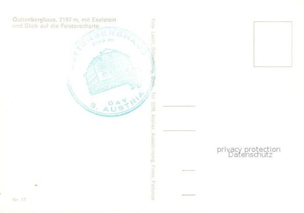 Guttenberghaus Eselstein Feisterscharte – Bild 2