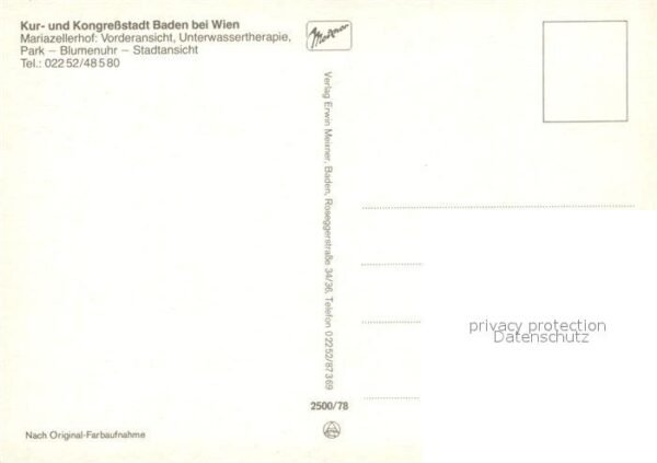 Baden Wien Kurstadt Maria Zellerhof – Bild 2