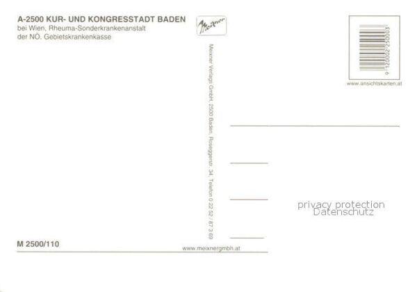 Baden Wien Rheuma Sonderkrankenhaus Schwimmbad – Bild 2
