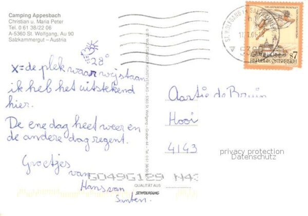 Wolfgang Salzkammergut St Camping Appesbach – Bild 2