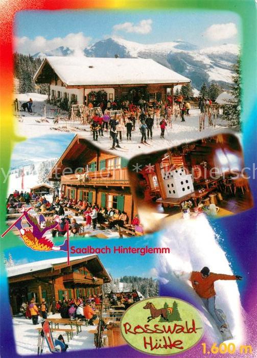 Hinterglemm Saalbach Rosswald Hütte Winterlandschaft Reiterk