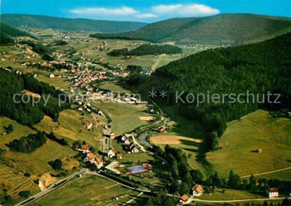 Baiersbronn Schwarzwald Mitteltal Fliegeraufnahme