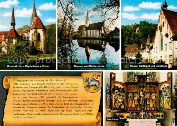 Blaubeuren Klosterkirche Kapitelhaus Blautopf Klos