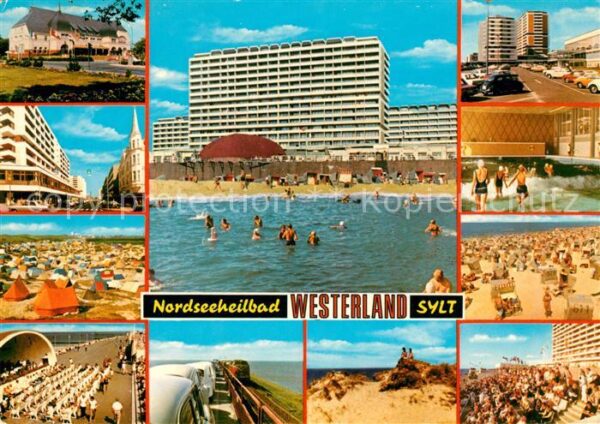 Westerland Sylt Campingplatz Strand Konzerthalle Eisenb