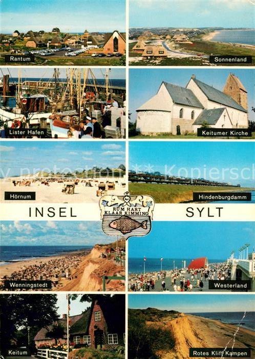Insel Sylt Rantum Sonnenland Lister Hafen Keitumer