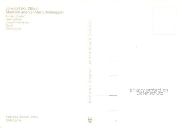 Jonsdorf Hennigsäule Umgebindehäuser Orgel Gebir – Bild 2