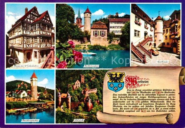 Wertheim Main Haus der 4 Gekrönten Tauberpartie Schlo