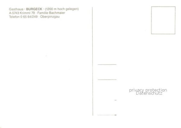 Krimml Gasthaus Burgeck – Bild 2