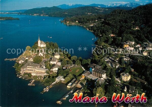 Maria Woerth Woerthersee Fliegeraufnahme