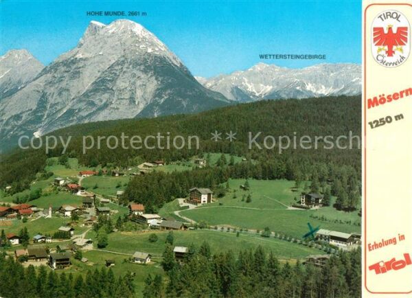 Moesern Fliegeraufnahme Panorama Hohe Munde Wet