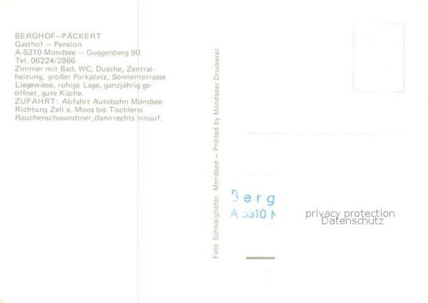 Mondsee Salzkammergut Berghof Päckert – Bild 2