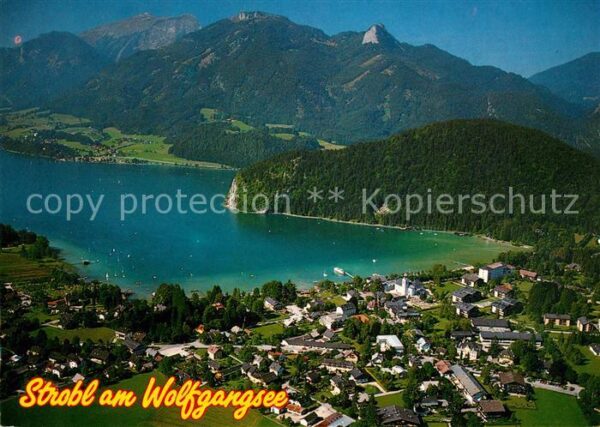 Strobl Wolfgangsee Fliegeraufnahme Schafberg