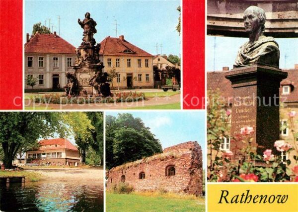 Rathenow Denkmal Kurfürst Duncker Denkmal Waldsc