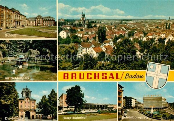 Bruchsal Schloss Schlosspark Hauptbahnhof Schönb