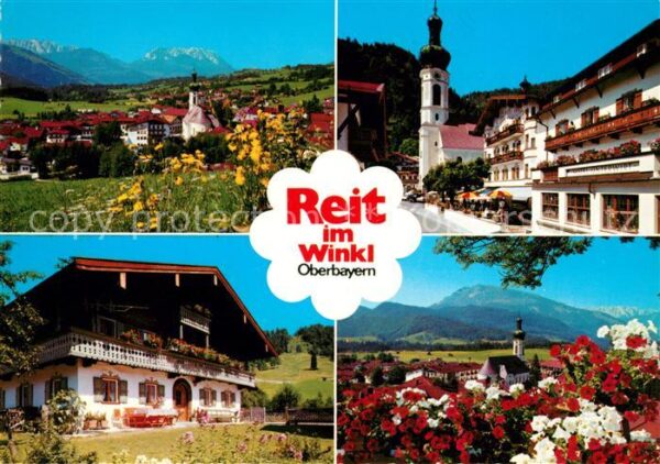Reit Winkl Panoramen Kirche Unterberghorn Bauernha