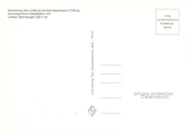 Lofer Winklmoos Alm Dürrnbachhorn Loferer Ste – Bild 2