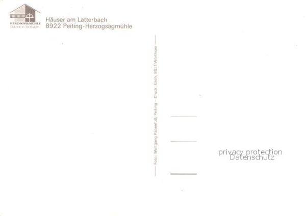 Peiting Herzogsägmühle Häuser am Latterbach – Bild 2