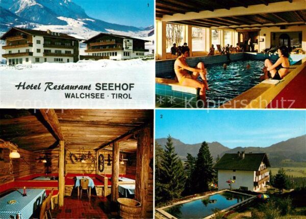 Walchsee Tirol Hotel Restaurant Seehof Hallenbad Freib