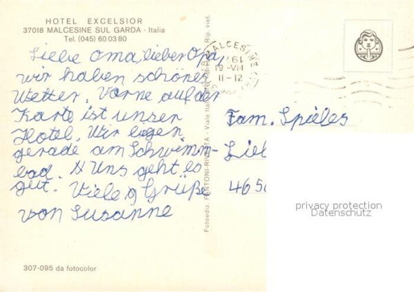 Malcesine Lago di Garda Hotel Excelsior Hafen – Bild 2