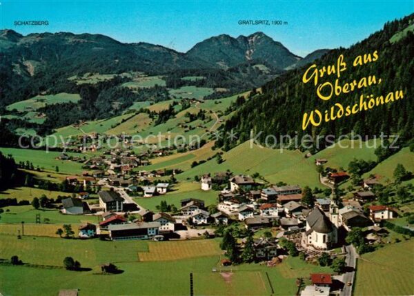 Oberau Wildschoenau Tirol Panorama Kirche