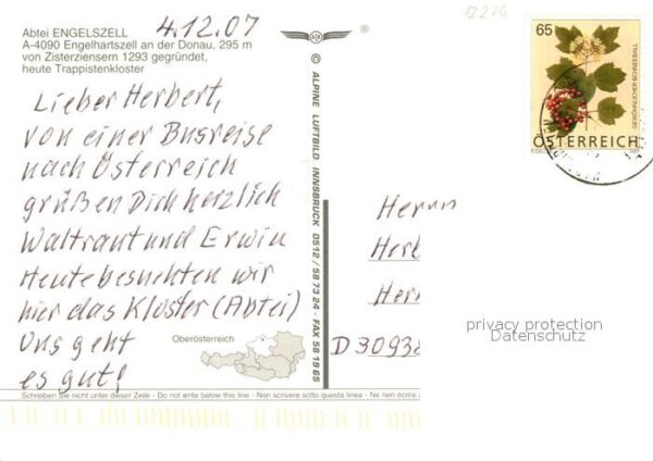Engelhartszell Donau Oberoesterreich Stift Engelszell Flugaufnahme – Bild 2