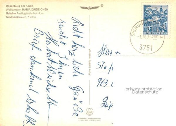 Maria Dreieichen Fliegeraufnahme Rosenburg am Kamp – Bild 2