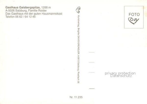 Salzburg Oesterreich Gasthaus Gaisbergspitze – Bild 2