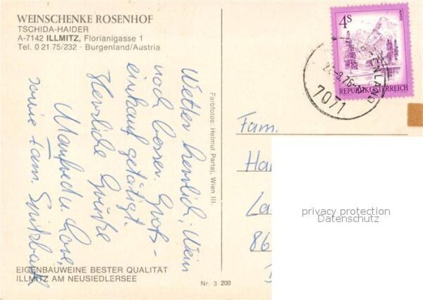 Illmitz Weinschenke Rosenhof – Bild 2