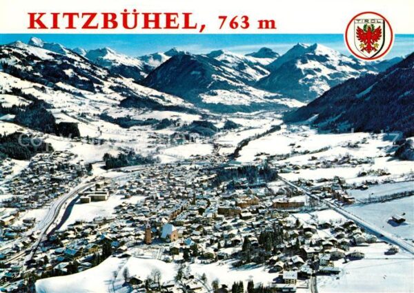Kitzbuehel Tirol Fliegeraufnahme Pfarrkirche Sankt Andre