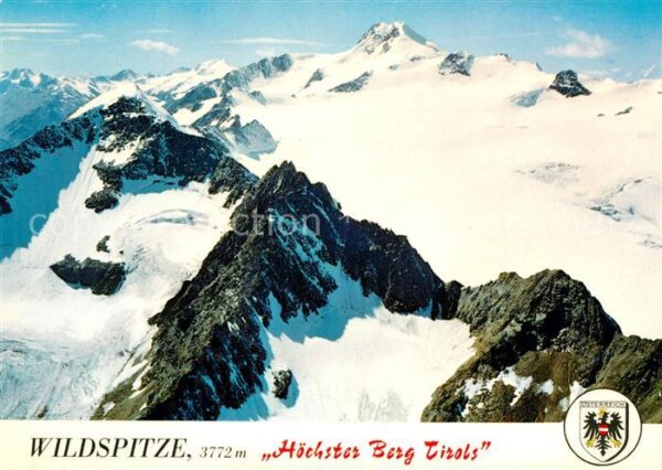 Wildspitze Panorama Winter Höchster Berg Tirols