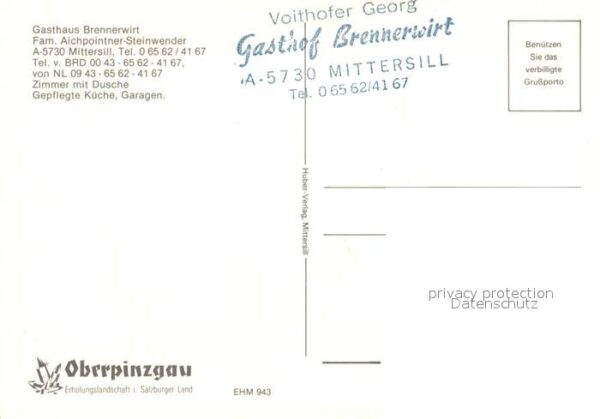 Mittersill Oberpinzgau Gasthaus Brennerwirt – Bild 2