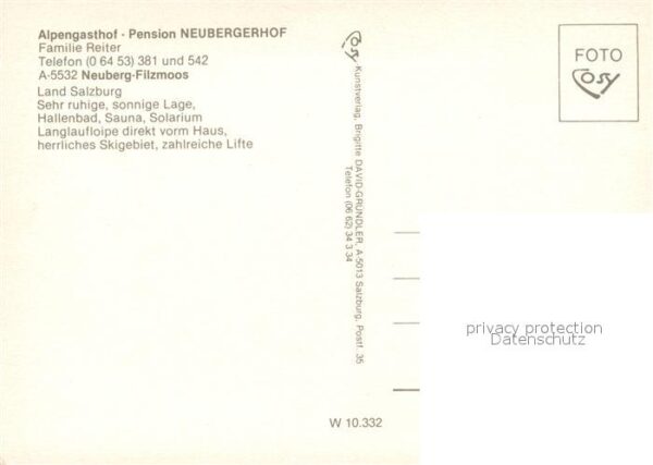 Neuberg Filzmoos Alpengasthof Pension Neubergerhof Winte – Bild 2