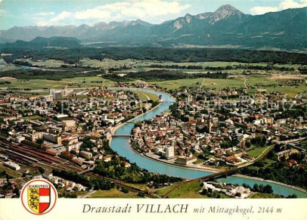 Villach Kaernten Fliegeraufnahme