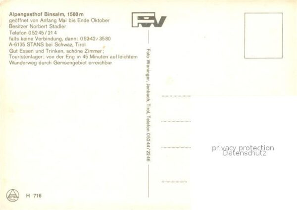 Stans Tirol Alpengasthof Binsalm – Bild 2