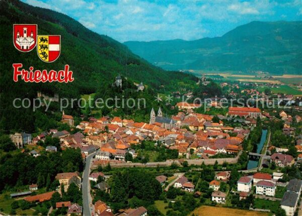 Friesach Kaernten Fliegeraufnahme