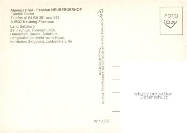 Neuberg Filzmoos Neubergerhof Alpengasthof Pension Winte – Bild 2