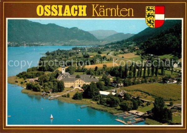 Ossiach Fliegeraufnahme Stiftskirche Benediktin