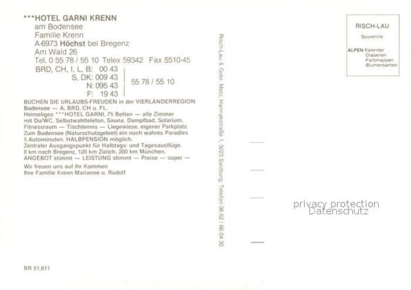 Hoechst Vorarlberg Hotel Garni Krenn – Bild 2