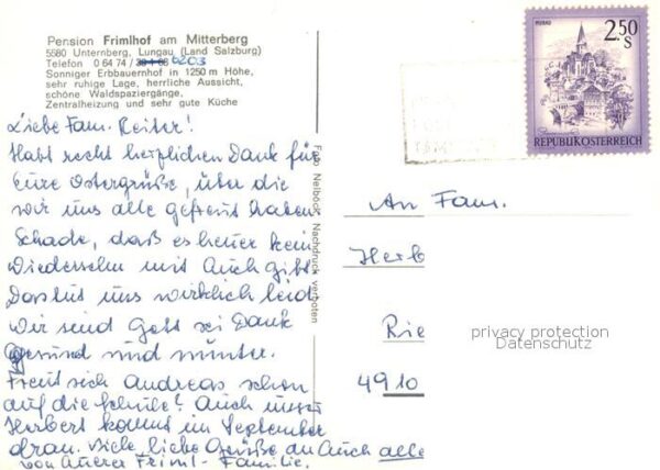 Mitterberg Steiermark Pension Frimlhof – Bild 2