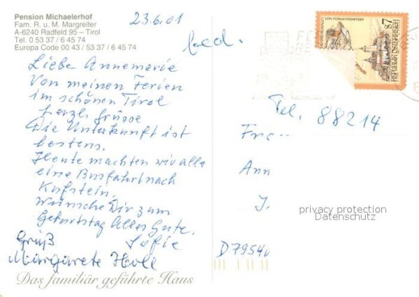 Radfeld Tirol Pension Michaelerhof – Bild 2