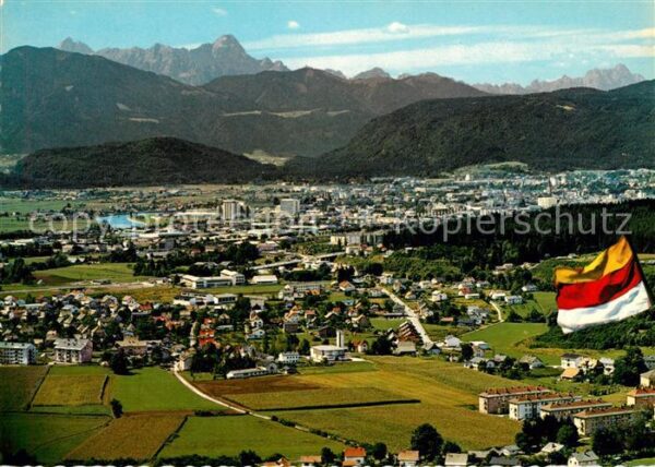Villach Kaernten Fliegeraufnahme Mangart Julische Alpen