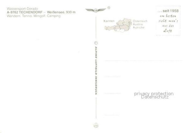 Techendorf Weissensee Fliegeraufnahme Höchster Badesee Alpen – Bild 2