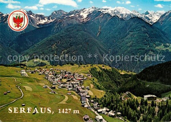 Serfaus Tirol Fliegeraufnahme