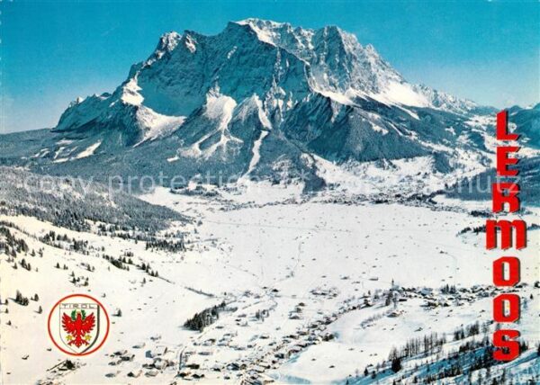 Lermoos Tirol Fliegeraufnahme Winterlandschaft