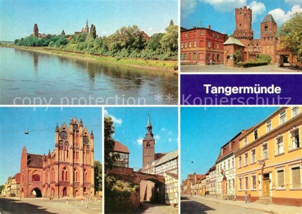 Tangermuende Neustädter Tor Rathaus Rossfurt Leninst