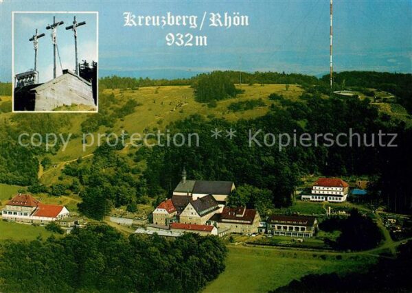 Kreuzberg Rhoen Fliegeraufnahme Franziskanerkloster