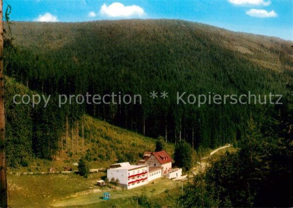 Warmensteinach Fliegeraufnahme Waldcafe Pension Pfeife