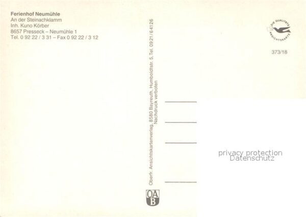 Neumuehle Presseck Ferienhof Steinachklamm – Bild 2